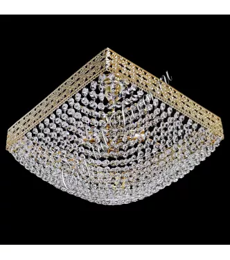 Люстра хрустальная Квадрат Италия 18 "Сетка"